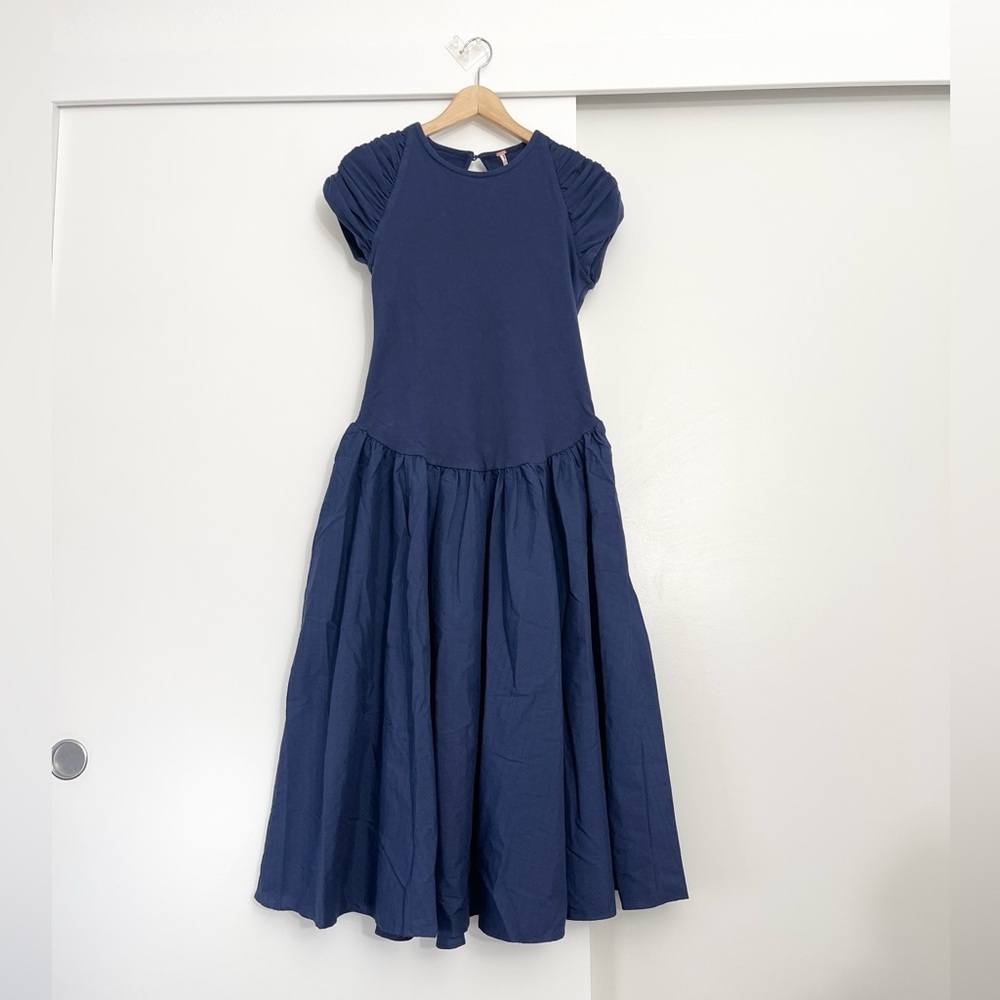 NWOT Free People Afternoon Elegance Midi Drop Waist Dress Size Medium - Picture 4 of 13